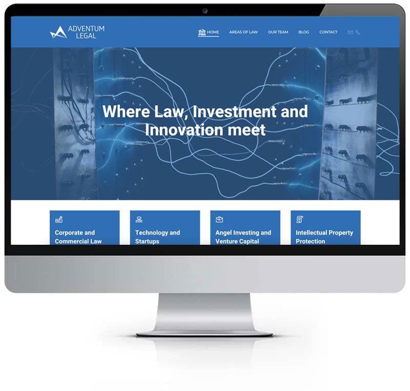 Intellectual Property Lawyer website design